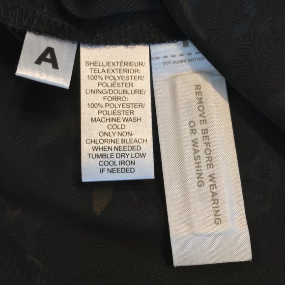 Ann Taylor LOFT Women's Sleeveless blouse/tank, Size XL, Black/Smoky blue/Yellow - Picture 6 of 6